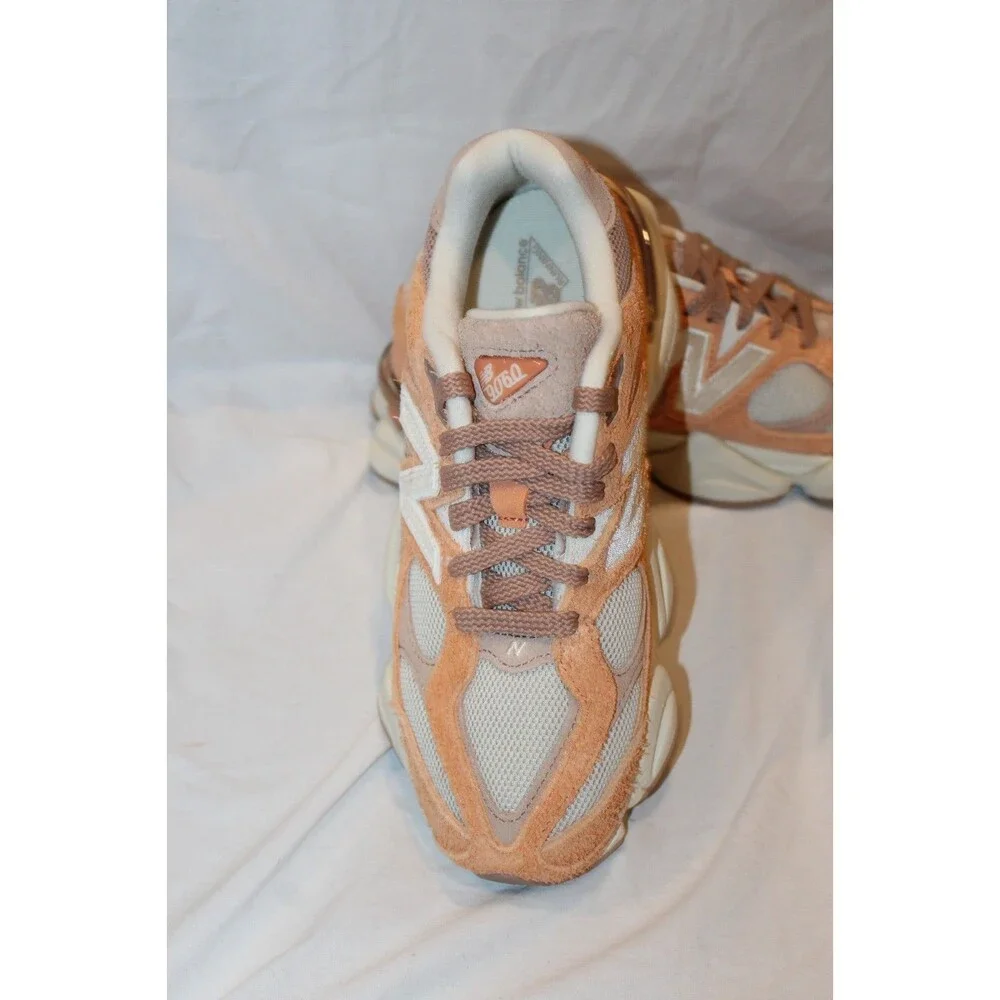New Balance Women's 9060 Athletic Sneakers Beige Orange NEW SZ 7